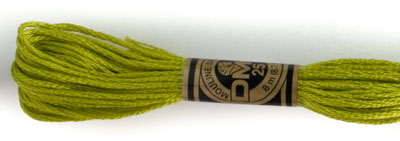 DMC 6 Strand Cotton Embroidery Floss / 166 MD LT Moss Green