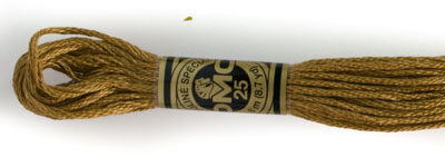 DMC 6 Strand Cotton Embroidery Floss / 167 V DK Yellow Beige