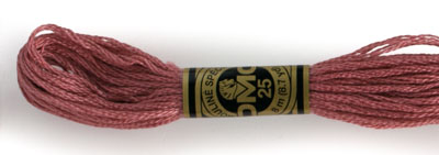 DMC 6 Strand Cotton Embroidery Floss / 223 LT Shell Pink