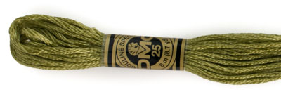 DMC 6 Strand Cotton Embroidery Floss / 3012 MD Khaki Green