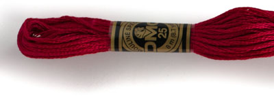 DMC 6 Strand Cotton Embroidery Floss / 304 MD Red