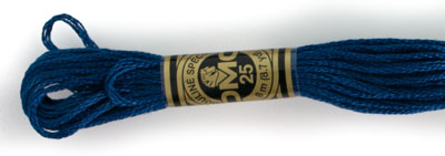 DMC 6 Strand Cotton Embroidery Floss / 311 MD Navy Blue
