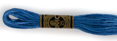 DMC 6 Strand Cotton Embroidery Floss / 322 Dark Baby Blue