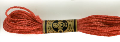 DMC 6 Strand Cotton Embroidery Floss / 3328 DK Salmon
