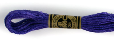DMC 6 Strand Cotton Embroidery Floss / 333 V DK Blue Violet