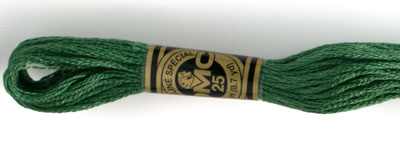 DMC 6 Strand Cotton Embroidery Floss / 367 DK Pistachio Green