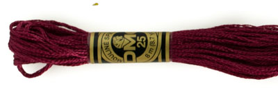 DMC 6 Strand Cotton Embroidery Floss / 3685 V DK Mauve
