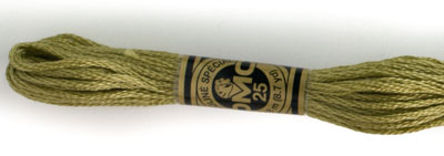 DMC 6 Strand Cotton Embroidery Floss / 370 MD Mustard