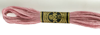 DMC 6 Strand Cotton Embroidery Floss / 3727 LT Antique Mauve