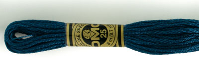 DMC 6 Strand Cotton Embroidery Floss / 3750 V DK Antique Blue