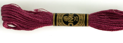 DMC 6 Strand Cotton Embroidery Floss / 3803 DK Mauve