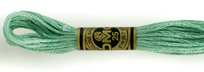 DMC 6 Strand Cotton Embroidery Floss / 3817 LT Celadon Green