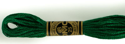 DMC 6 Strand Cotton Embroidery Floss / 3818 Ultra V DK Emerald Green