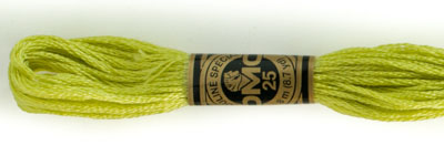 DMC 6 Strand Cotton Embroidery Floss / 3819 LT Moss Green