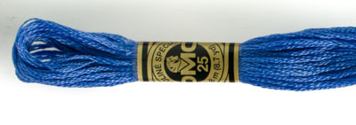 DMC 6 Strand Cotton Embroidery Floss / 3838 DK Lavender Blue
