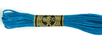 DMC 6 Strand Cotton Embroidery Floss / 3844 DK Bright Turquoise