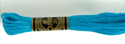 DMC 6 Strand Cotton Embroidery Floss / 3845 MD Bright Turquoise