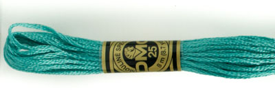 DMC 6 Strand Cotton Embroidery Floss / 3849 LT Teal Green