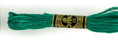 DMC 6 Strand Cotton Embroidery Floss / 3850 DK Bright Green