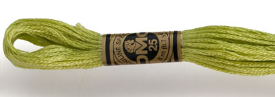 DMC 6 Strand Cotton Embroidery Floss / 472 Ultra LT Avocado Green