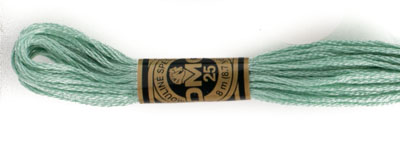 DMC 6 Strand Cotton Embroidery Floss / 504 V LT Blue Green