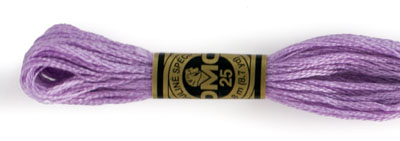 DMC 6 Strand Cotton Embroidery Floss / 554 LT Violet
