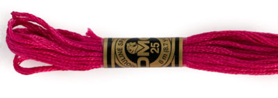 DMC 6 Strand Cotton Embroidery Floss / 600 V DK Cranberry