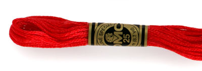 DMC 6 Strand Cotton Embroidery Floss / 666 Bright Red