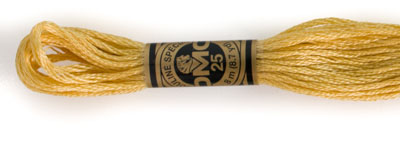 DMC 6 Strand Cotton Embroidery Floss / 676 LT Old Gold