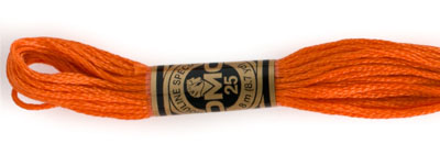 DMC 6 Strand Cotton Embroidery Floss / 721 MD Orange Spice