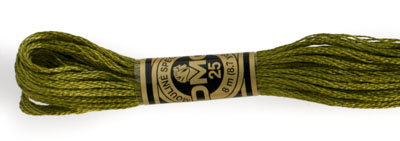 DMC 6 Strand Cotton Embroidery Floss / 730 V DK Olive GreenEmbroidery ...