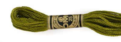 DMC 6 Strand Cotton Embroidery Floss / 731 DK Olive Green