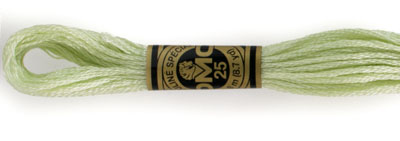 DMC 6 Strand Cotton Embroidery Floss / 772 V LT Yellow Green