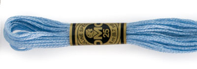 DMC 6 Strand Cotton Embroidery Floss / 800 Pale Delft Blue