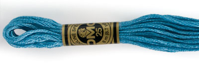 DMC 6 Strand Cotton Embroidery Floss / 807 Peacock Blue