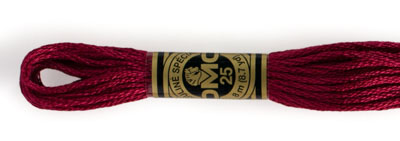 DMC 6 Strand Cotton Embroidery Floss / 815 MD Garnet