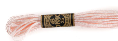 DMC 6 Strand Cotton Embroidery Floss / 819 LT Baby Pink