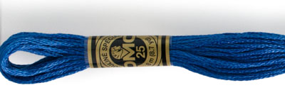 DMC 6 Strand Cotton Embroidery Floss / 825 DK Blue