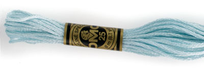 DMC 6 Strand Cotton Embroidery Floss / 828 Ultra V V LT Blue