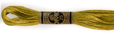 DMC 6 Strand Cotton Embroidery Floss / 833 LT Golden Olive