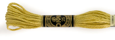 DMC 6 Strand Cotton Embroidery Floss / 834 V LT Golden Olive