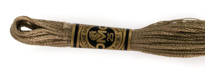 DMC 6 Strand Cotton Embroidery Floss / 840 MD Beige Brown