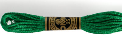 DMC 6 Strand Cotton Embroidery Floss / 910 DK Emerald Green