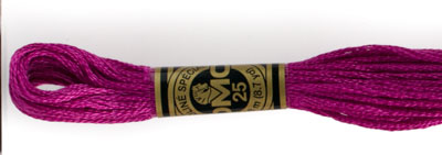 DMC 6 Strand Cotton Embroidery Floss / 917 MD Plum
