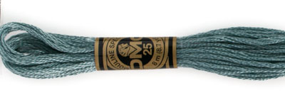 DMC 6 Strand Cotton Embroidery Floss / 926 MD Gray Green