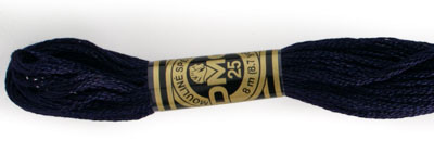 DMC 6-Strand Cotone Da Ricamo Floss, Blu Navy - Matassa Da 8 Metri, 100% Cotone Mercerizzato