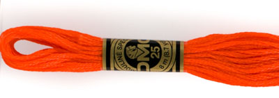 DMC 6 Strand Cotton Embroidery Floss / 947 Burnt Orange