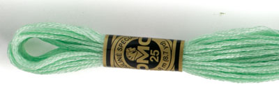 DMC 6 Strand Cotton Embroidery Floss / 955 LT Nile Green