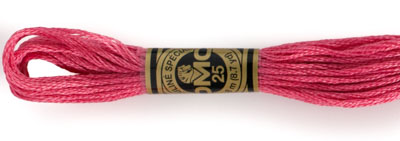 DMC 6 Strand Cotton Embroidery Floss / 961 DK Dusty Rose