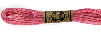 DMC 6 Strand Cotton Embroidery Floss / 962 MD Dusty Rose